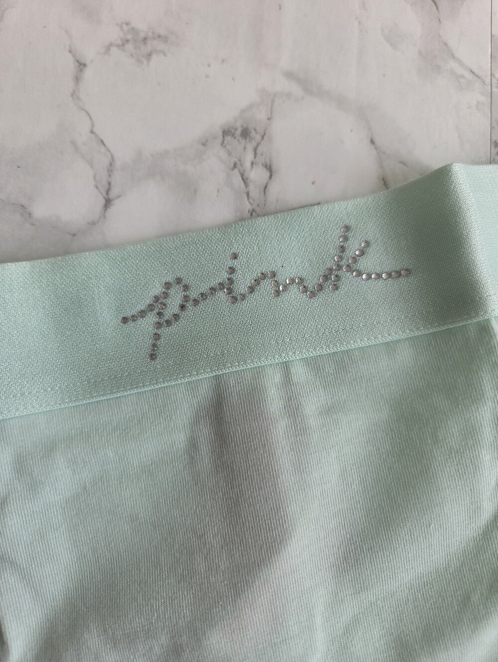 Victoria's Secret PINK Logo Cotton Shortie Panties L NWT